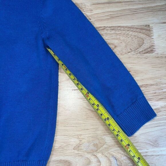 United Colors of Benetton, Blue Knit Crewneck Pullover Sweater, 12M Baby Toddler - Picture 9 of 11